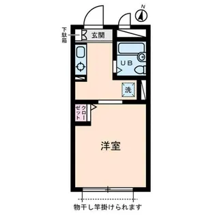 コーポ中山【1階】の間取り