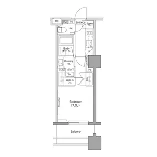 ザ・パークハビオ木場【13階】の間取り