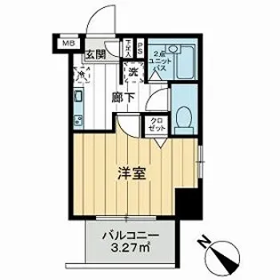 メインステージ白山【4階】の間取り