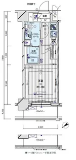 メインステージ亀戸【11階】の間取り