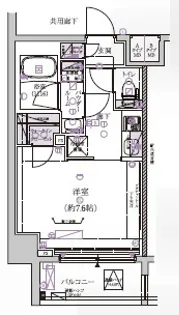 メインステージ菊川Ⅱ【205号室号室】の間取り
