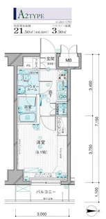 メインステージ錦糸町【6階】の間取り