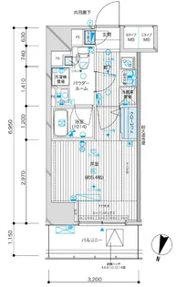 メインステージ九段下【602号室号室】の間取り