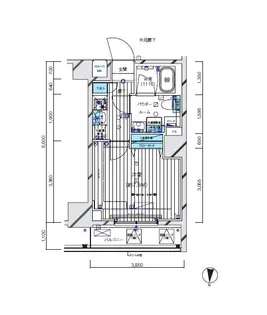 メインステージ三ノ輪EAST【204号室号室】の間取り