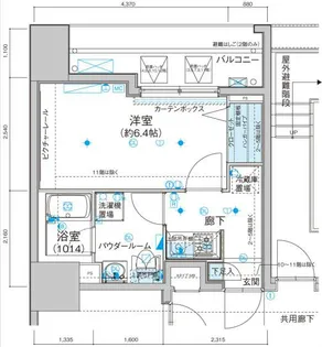 メインステージ住吉【8階】の間取り