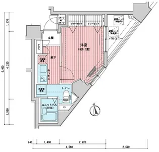 メインステージ大手町【11階】の間取り
