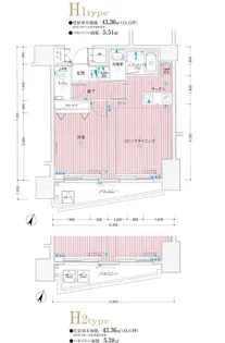 メインステージ東日本橋Ⅱ【602号室号室】の間取り
