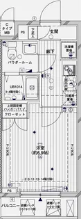 メインステージ両国【6階】の間取り
