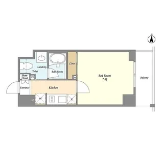 バウスフラッツ住吉【2階】の間取り
