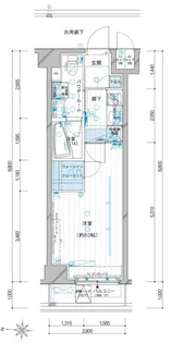 メインステージ錦糸町Ⅵエグザ【704号室号室】の間取り