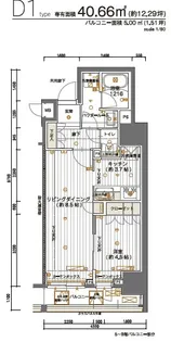 メインステージ神田須田町【604号室号室】の間取り