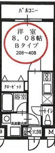 メインステージ西葛西Ⅱ【408号室号室】の間取り