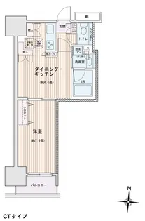 エスティメゾン錦糸町Ⅱ【14階】の間取り