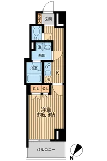 日本橋ファーストレジデンス【2階】の間取り