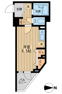 ドゥーエ西大島【3階】の間取り