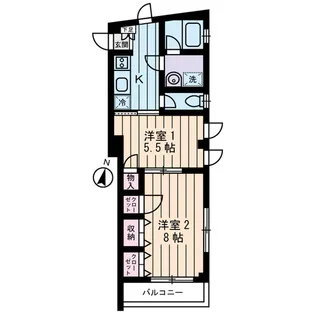 ロワジール【1階】の間取り