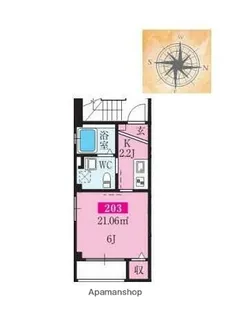 ロータスレジデンス住吉【2階】の間取り