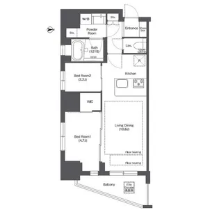 コンフォリア新御徒町【5階】の間取り