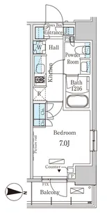 パークアクシス押上サウス【4階】の間取り