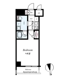 パティーナ住吉TRIA【4階】の間取り