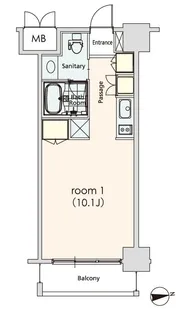 カスタリア芝公園【6階】の間取り