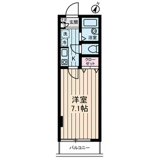 グランドール北上野【4階】の間取り