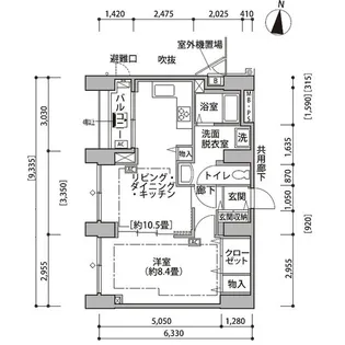 東雲キャナルコートCODAN14号棟【12階】の間取り