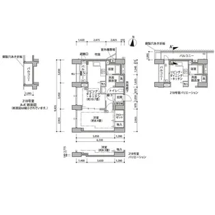1LDKの間取り画像