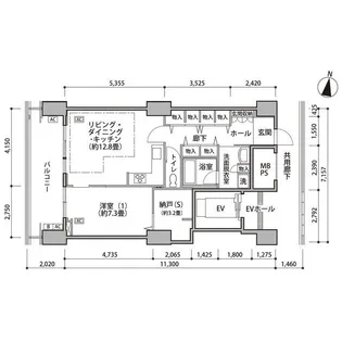 東雲キャナルコートCODAN16号棟【13階】の間取り