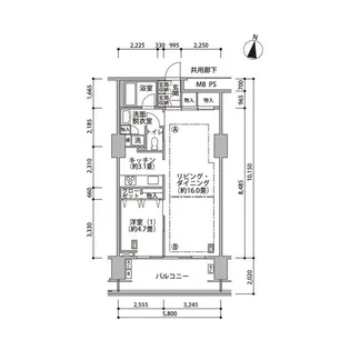 東雲キャナルコートCODAN17号棟【10階】の間取り