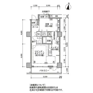 東雲キャナルコートCODAN18号棟【8階】の間取り