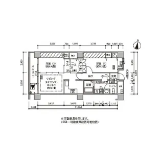 東雲キャナルコートCODAN18号棟【8階】の間取り
