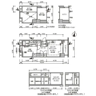 東雲キャナルコートCODAN18号棟【14階】の間取り
