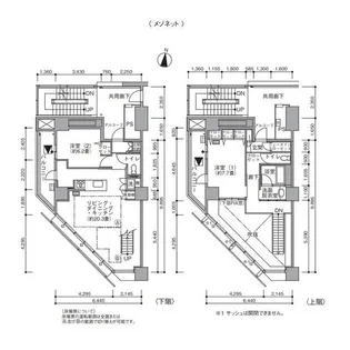 東雲キャナルコートCODAN21号棟【6階】の間取り