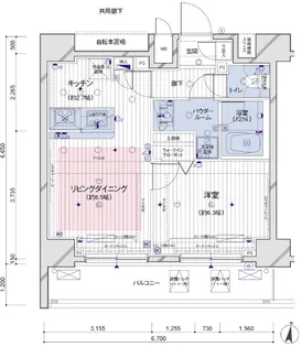 メインステージ両国駅前【11階】の間取り