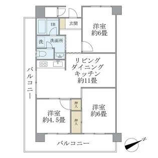 シャルム・K・カーサ【7階】の間取り