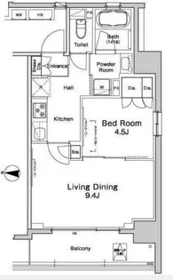 プラウドフラット両国【14階】の間取り