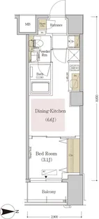 アーバネックス森下Ⅲ【6階】の間取り