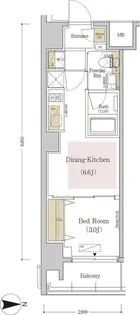 アーバネックス森下Ⅲ【8階】の間取り