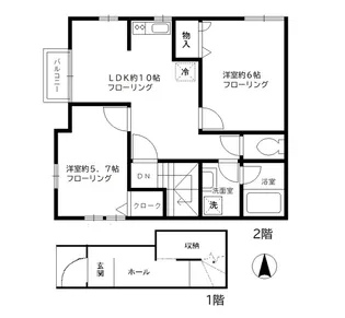 メゾンW【2階】の間取り