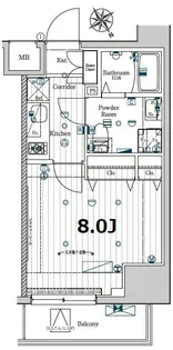 メイクスデザイン門前仲町GARDEN【601号室号室】の間取り
