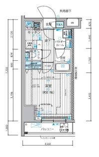 メインステージ新御徒町【6階】の間取り