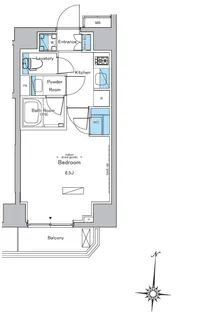 ウィルテラス森下四丁目【5階】の間取り