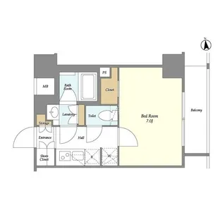 THE GRAND BLOSSOM【5階】の間取り