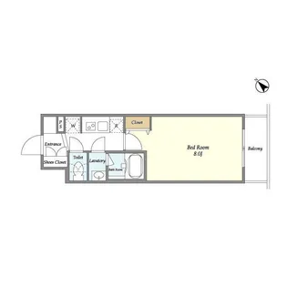 ライトテラス蔵前【4階】の間取り