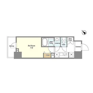 ライトテラス蔵前【2階】の間取り