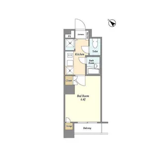 BPRレジデンス水天宮前【1階】の間取り