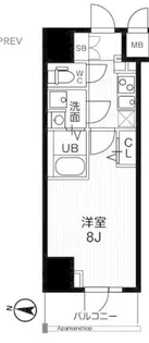 ジェノヴィア両国Ⅳスカイガーデン【6階】の間取り