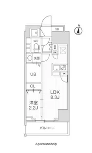 テラス森下【2階】の間取り