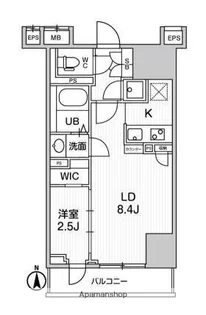テラス森下【9階】の間取り